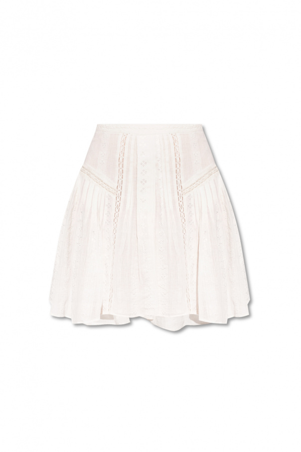 ミニスカート Isabel Marant Etoile White Viscose Blend Zeria Mini Skirt Isabel Marant Étoile Isabel Marant Etoile White Viscose